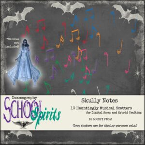 schoolspiritsskullynotesdisplay