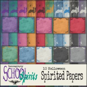 schoolspiritstexturedpapersdisplay